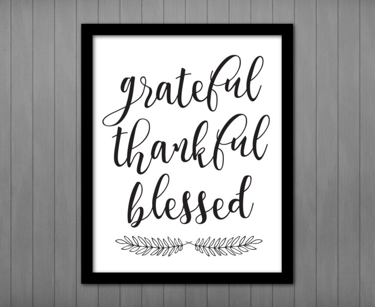 Grateful, Thankful, Blessed - Printable • Printables by Cottonwood Whispers