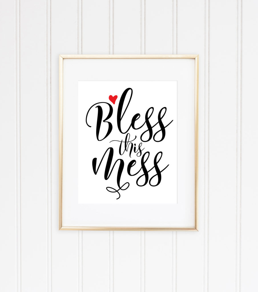 Bless This Mess Printable Home Decor