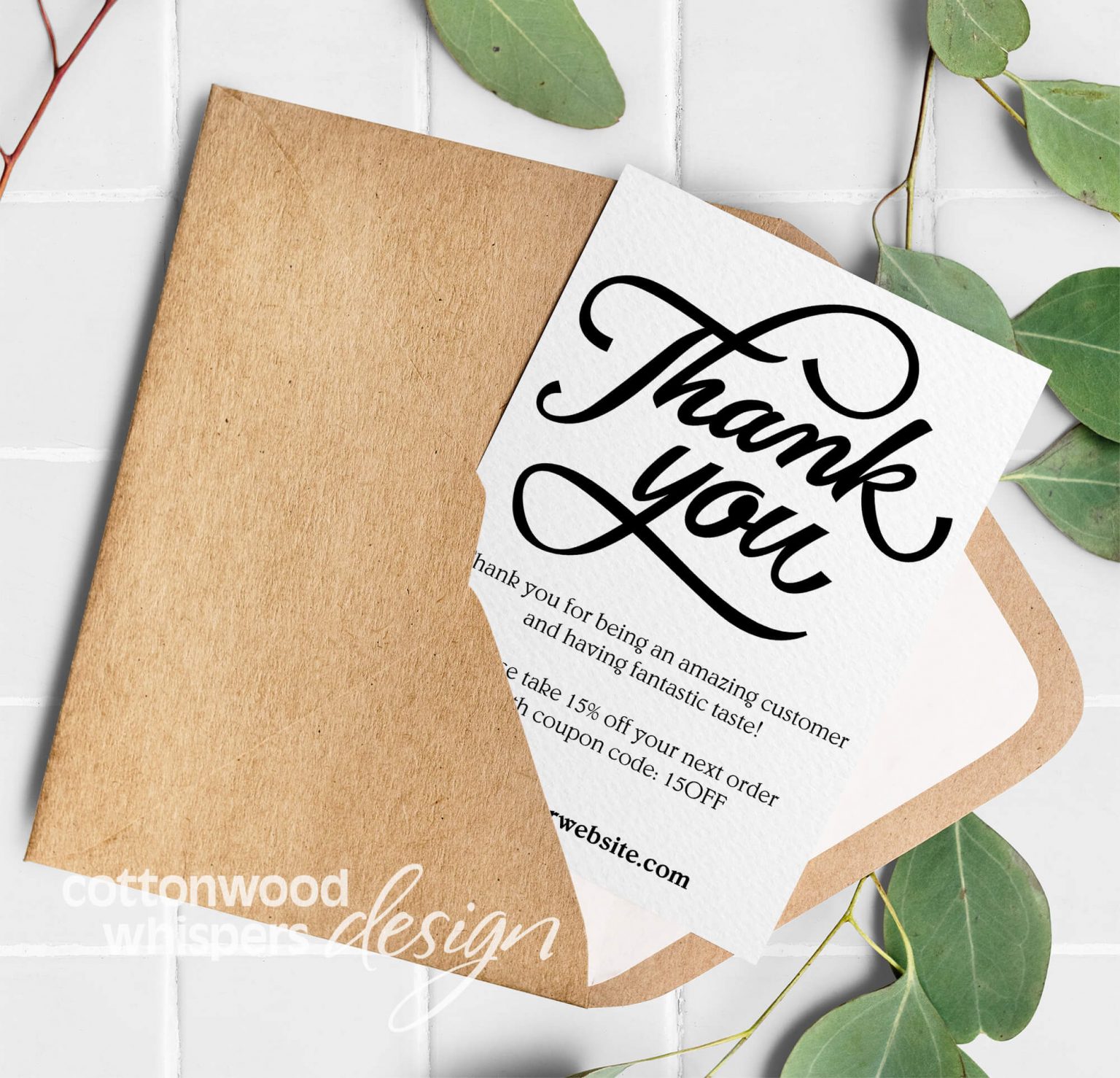 Thank You – Printable Customer Cards for Resellers – Editable PDF ...
