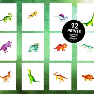 dinosaur printable set