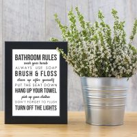 Bathroom Rules Sign Printable