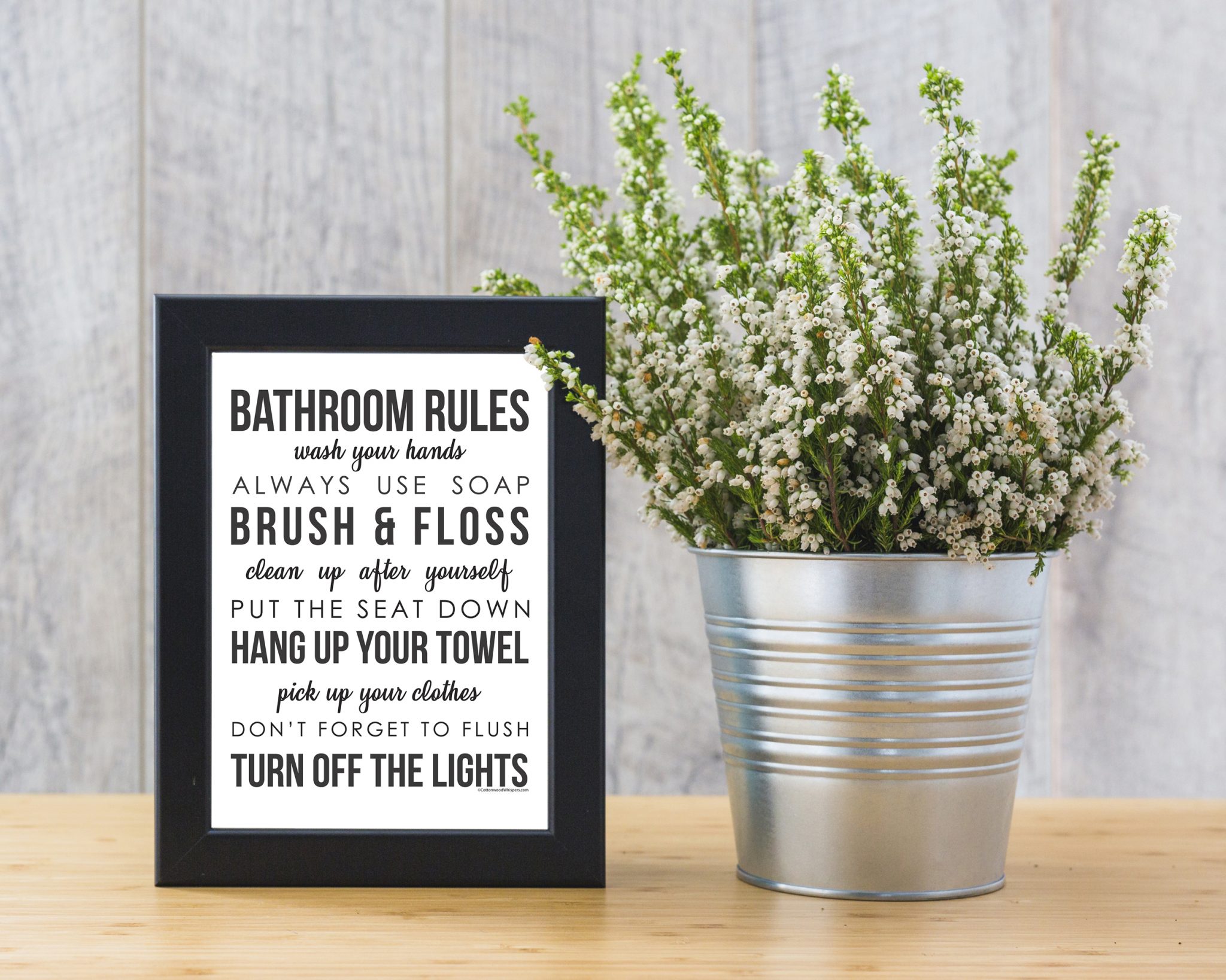 Bathroom Rules Sign Printable