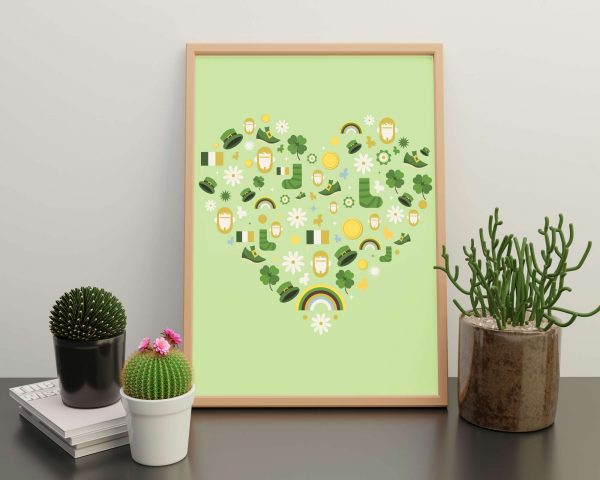 St. Patrick's Day Heart Printable