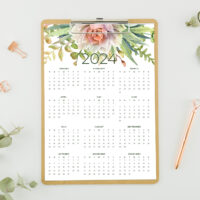 Printable Calendars &amp; Planner Pages