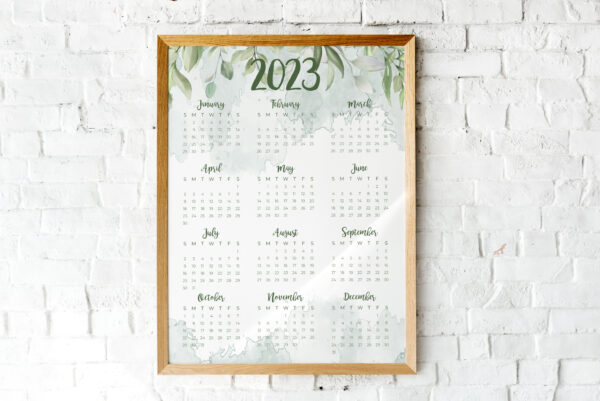2022 printable calendar one page