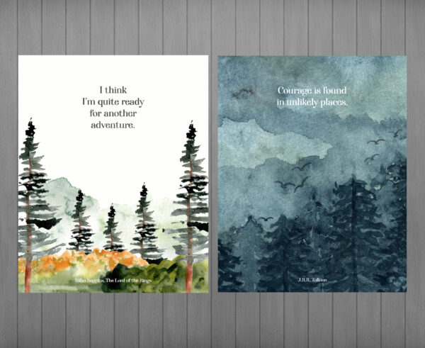 Tolkien Art Prints – Set of 10 Lord of the Rings & Hobbit Printable Posters (Gandalf, Middle-earth Wall Art) - Image 5