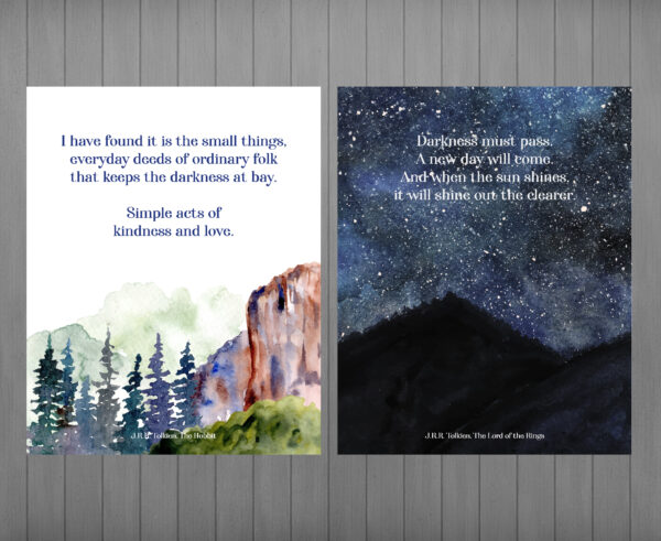 Tolkien Art Prints – Set of 10 Lord of the Rings & Hobbit Printable Posters (Gandalf, Middle-earth Wall Art) - Image 2